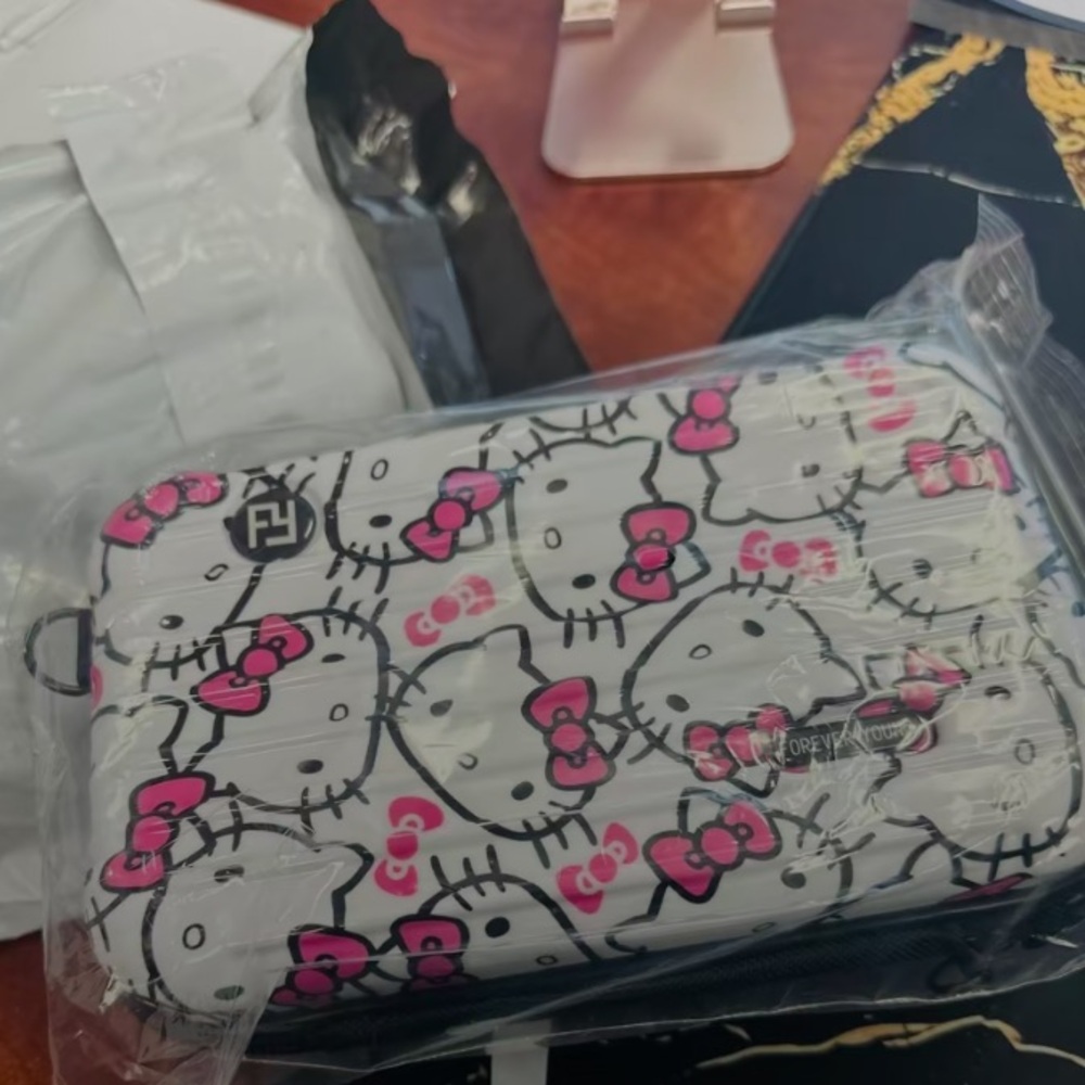 FIRST OFFER GETS IT Brand New Hard Case Hello Kitty Crossbody/Wristlet Purse - Picture 3 of 3